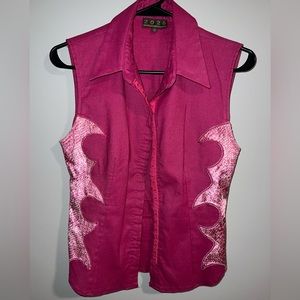 Vintage Barbie Pink Top sz. 2